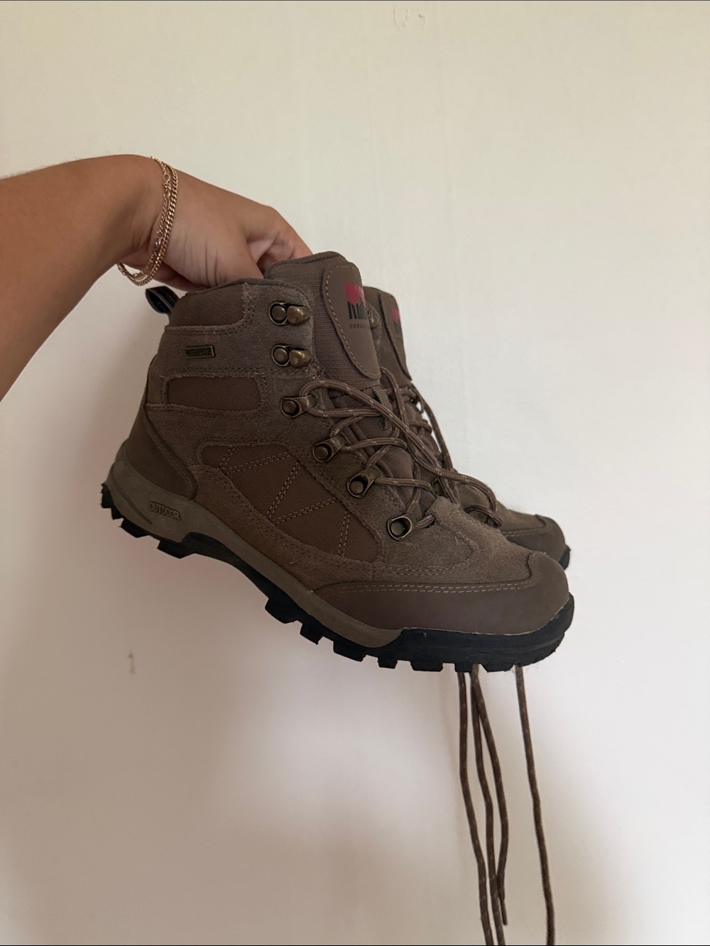 Amazon Men's Brown Waterproof Hiking Boots
